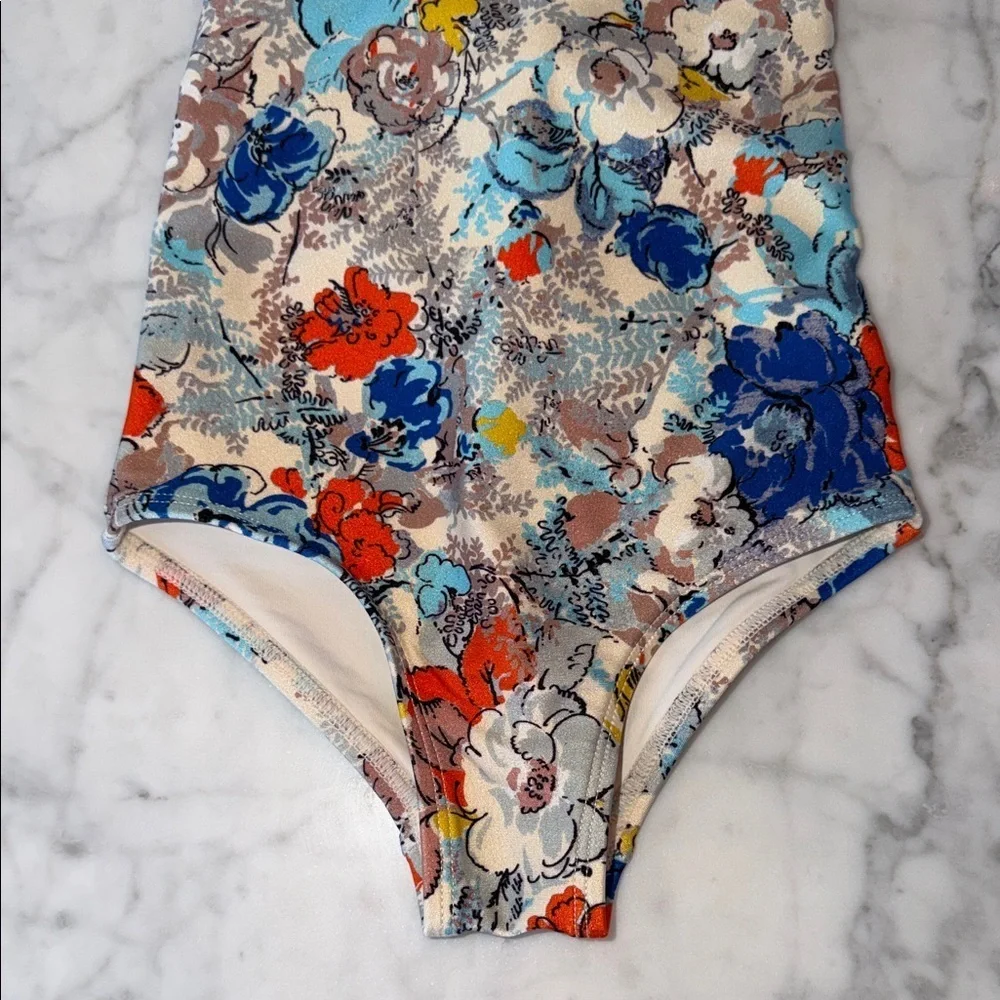 Zimmermann Multicolor Floral Kids Swim One Piece 2Y